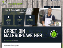 Tablet Screenshot of malerbasen.dk